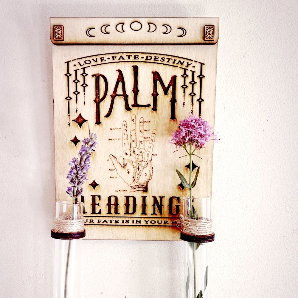 Vintage palmestry Halloween wall art